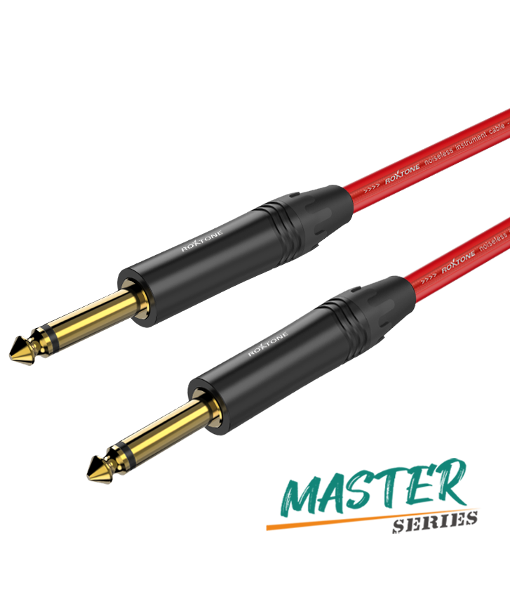 Roxtone PGJJ120-SGL3 Pure Instrument Cable 14-14 Silent Plug 3M 984 Ft