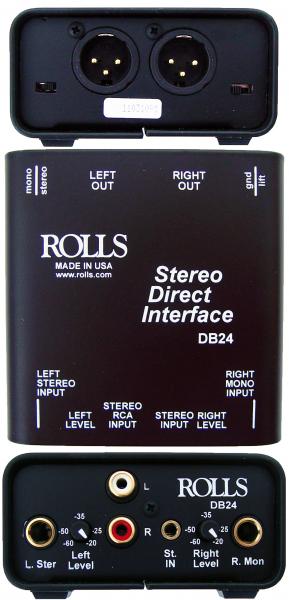 Rolls DB24 passive stereo direct interface