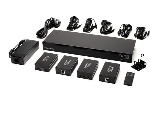 Neo4 4x4 Matrix  4x4 HDBaseT Matrix 4x HDBaseT Receivers
