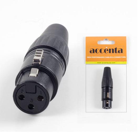 Accenta ACC454 Black XLR Female Connector