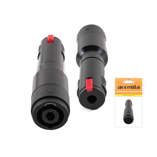 Accenta ACC754 twist-on speaker to 1/4 inch female adapter
