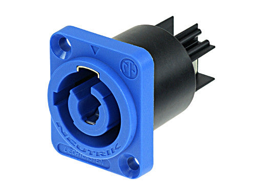 Neutrik NAC3MPA-1 powerCON power-in panel receptacle, blue