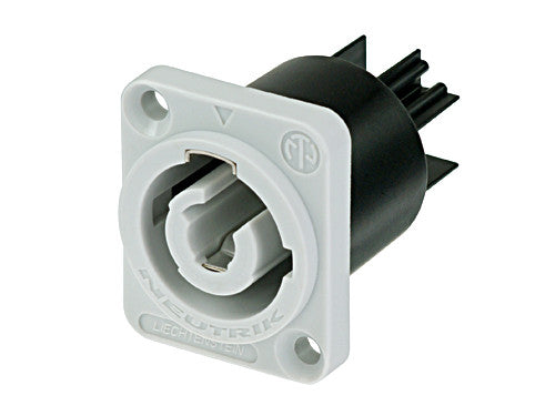 Neutrik NAC3MPB-1 powerCON power-out panel receptacle, grey
