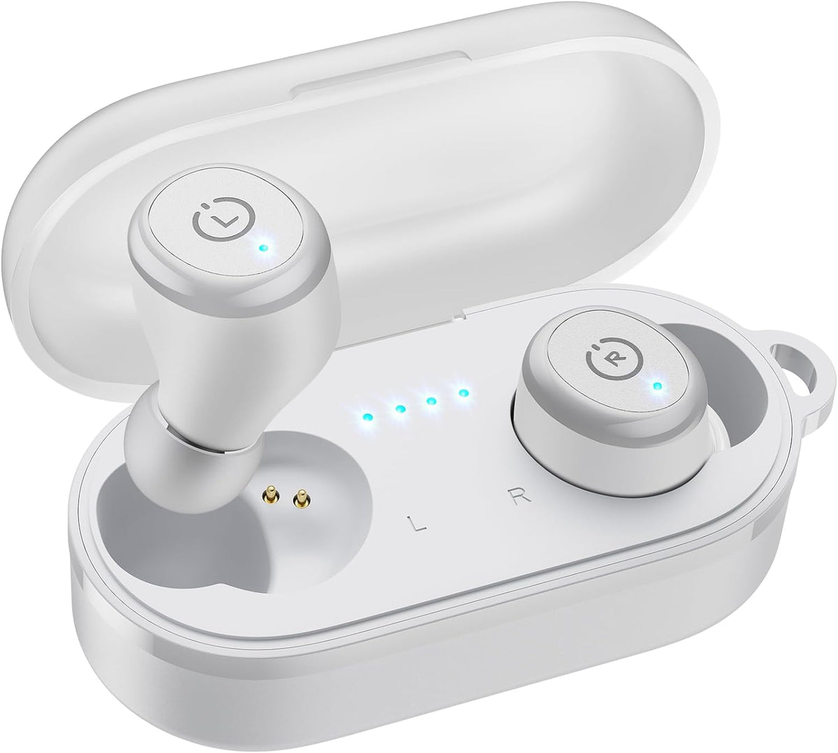 TOZO T10 wireless earbuds, white