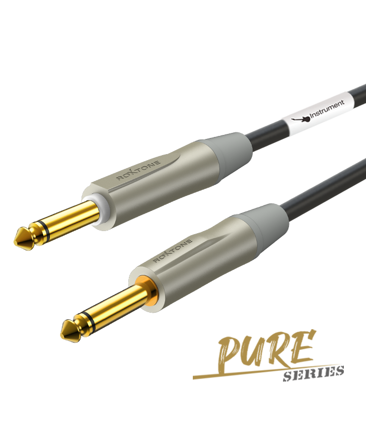 Roxtone T Series Instrument Cable 14-14 Plug 3M 984 Ft - No11 Cloth Jacket