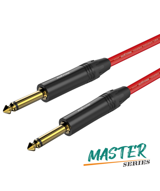 Roxtone PGJJ120-SGL3 Pure Instrument Cable 14-14 Silent Plug 3M 984 Ft