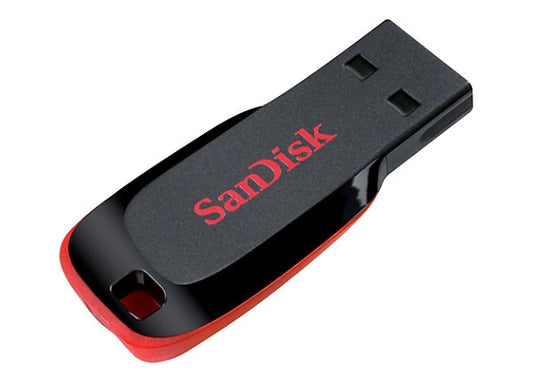 SanDisk Cruzer Blade - USB flash drive - 32 GB - USB 20 - red sleek black