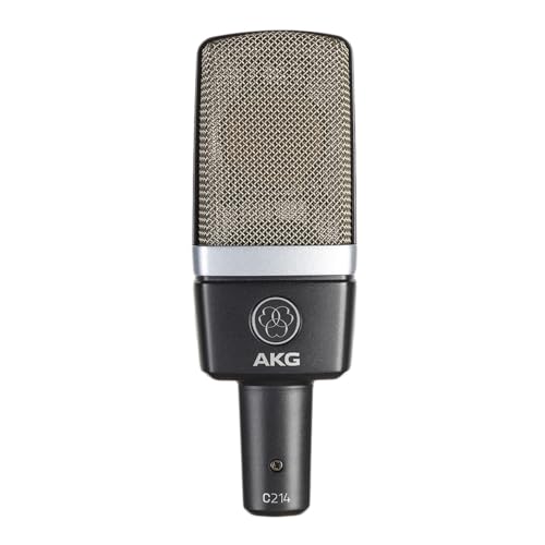 AKG Pro Audio C214 Professional Large-Diaphragm Condenser Microphone, Grey, AKG
