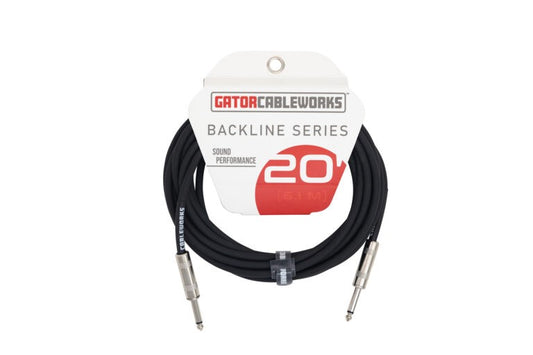 Backline Series 20 Foot Strt to Strt instrument Cable