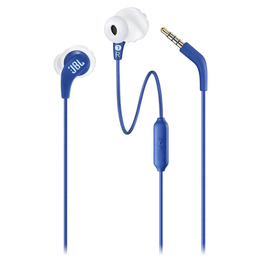 JBL Endurance RUN Sweatproof Wired Sports In-Ear Headphones Blue