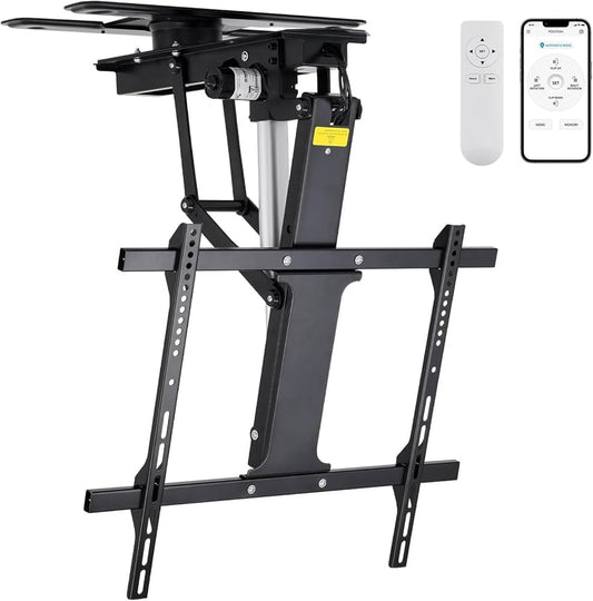 TOPSKY Electric Adjustable Flip Down Swiveling TV Mount