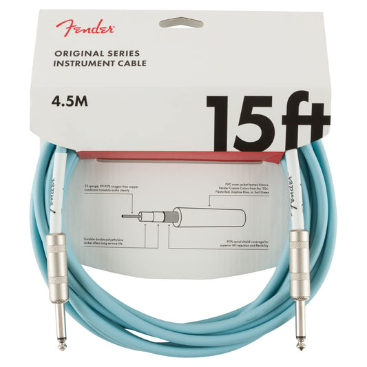 Fender Original 15 Instrument Cable Daphne Blue