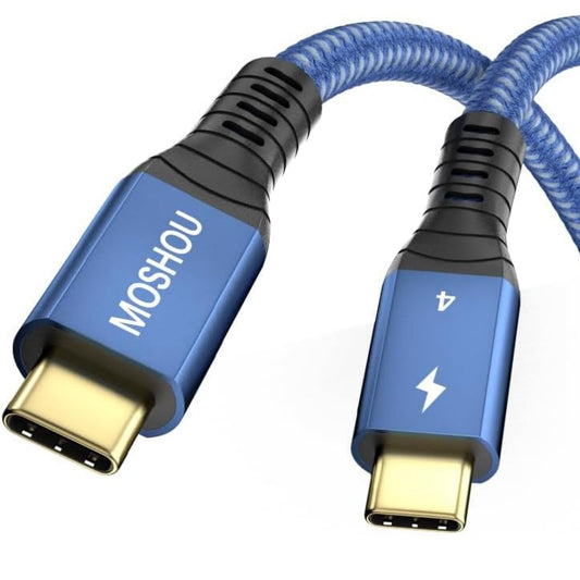 Thunderbolt 4 Cable 40Gbps with 100W Charging and 8K Display