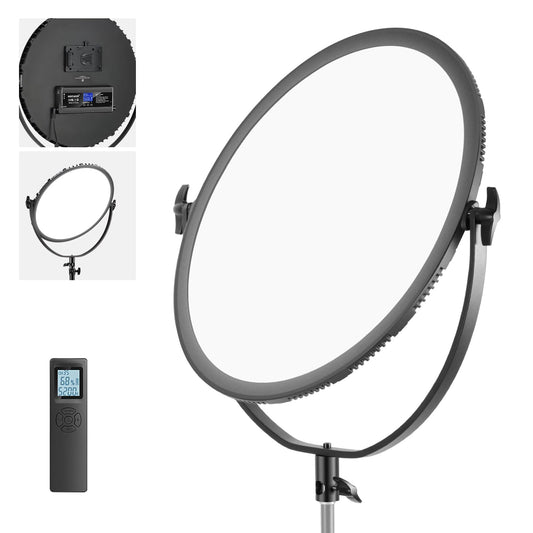 Neewer LED Studio Round Lighting WAluminum Light Tripod Stands