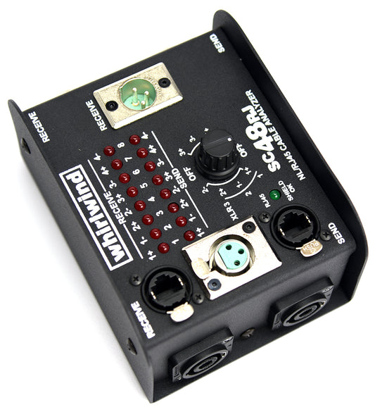 Whirlwind SC48RJ cable tester for NL4, NL8, RJ45 and XLR