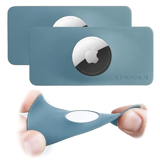 TagVault™ AirTag Wallet Holder (2 Pack) - The Thinnest AirTag Wallet Card Insert | Flexible, Stays Hidden, Patent Pending | Elevation Lab