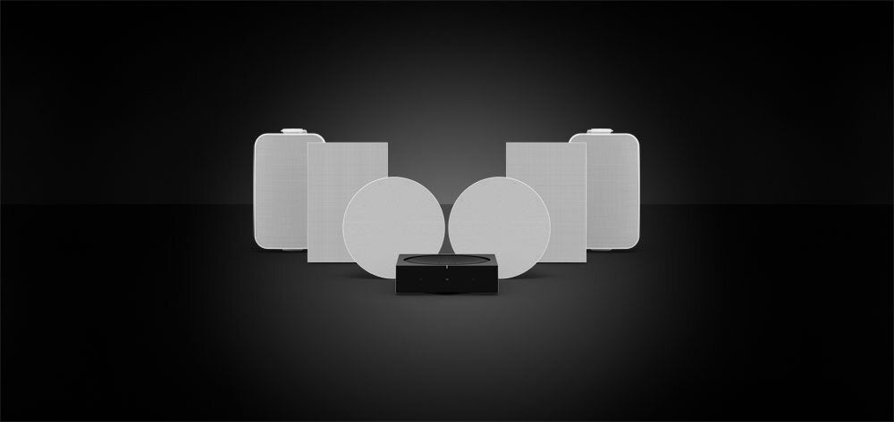 Sonos Architectural by Sonance speaker range with Sonos Amp