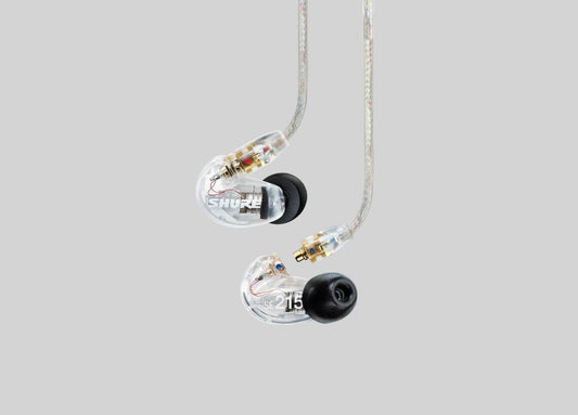 Shure SE215 sound isolating earphones in clear