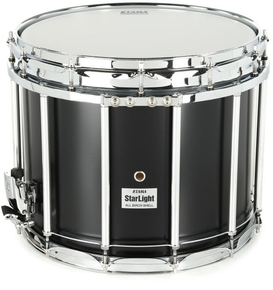 Tama StarLight Marching Snare Drum - 12-inch x 14-inch, Satin Black