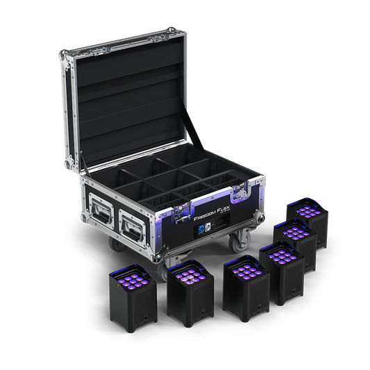 Chauvet DJ Freedom Flex H9 IP X6 with rolling charging case