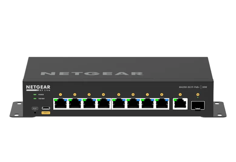 NETGEAR M4250-9G1F-PoE+ (GSM4210PD) desktop AV switch