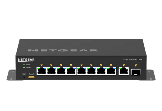 NETGEAR M4250-9G1F-PoE+ (GSM4210PD) desktop AV switch