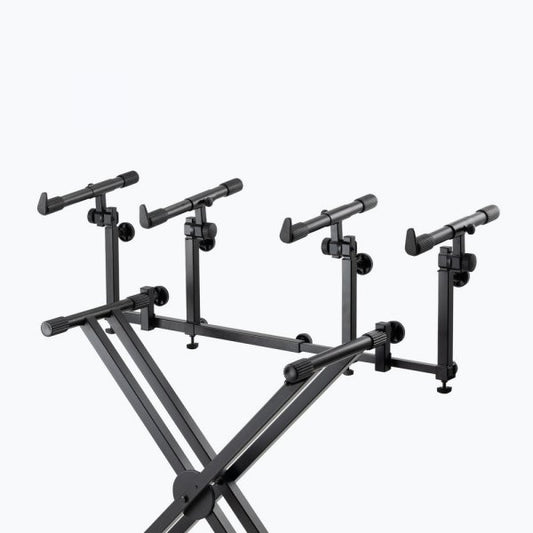 On-Stage KSA8500 Deluxe Keyboard Tier on an X-style stand
