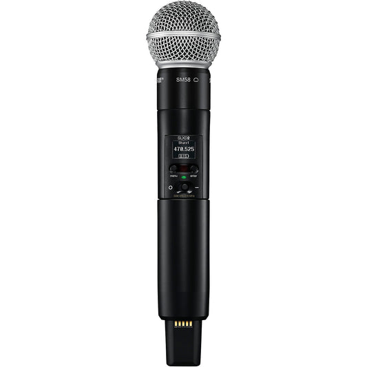 Shure SLXD2/SM58 digital wireless handheld transmitter with SM58 capsule