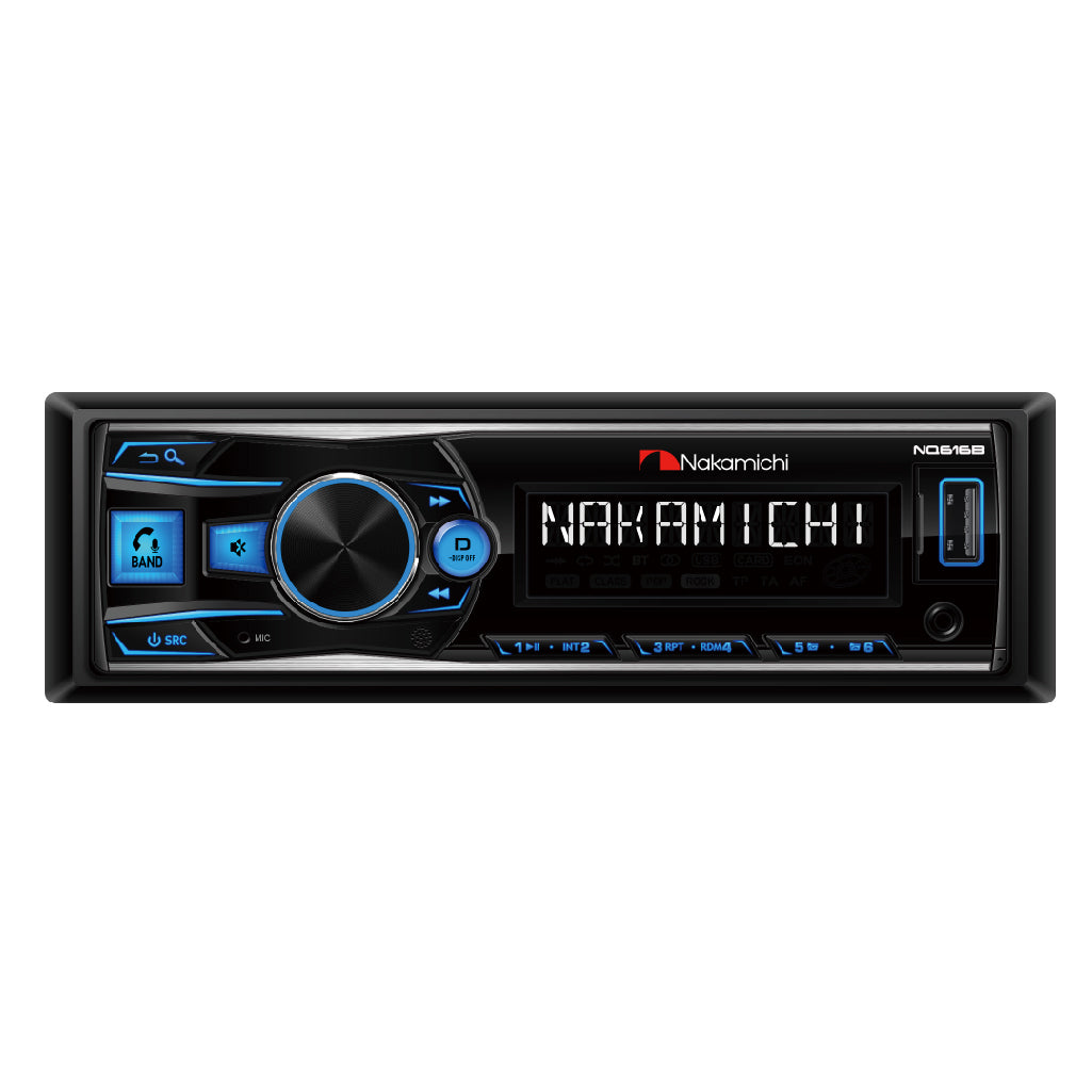 Nakamichi NQ616B single-DIN Bluetooth digital media receiver
