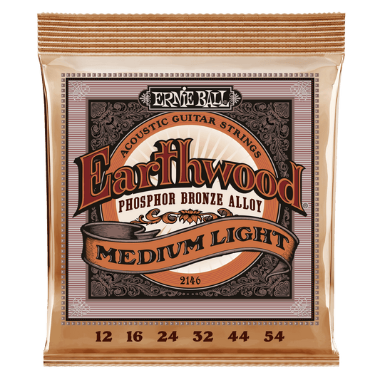 Ernie Ball 2146 Earthwood Phosphor Bronze Medium Light acoustic strings