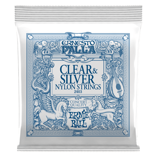 Ernie Ball 2403 Ernesto Palla Clear & Silver nylon classical strings