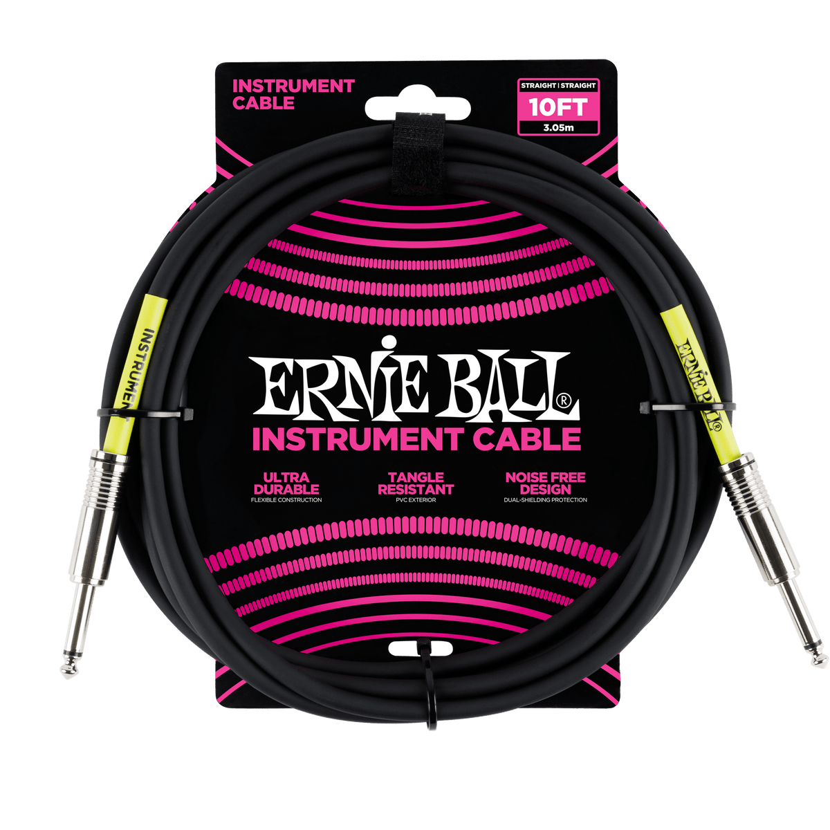 Ernie Ball 6048 Classic instrument cable 10 ft black