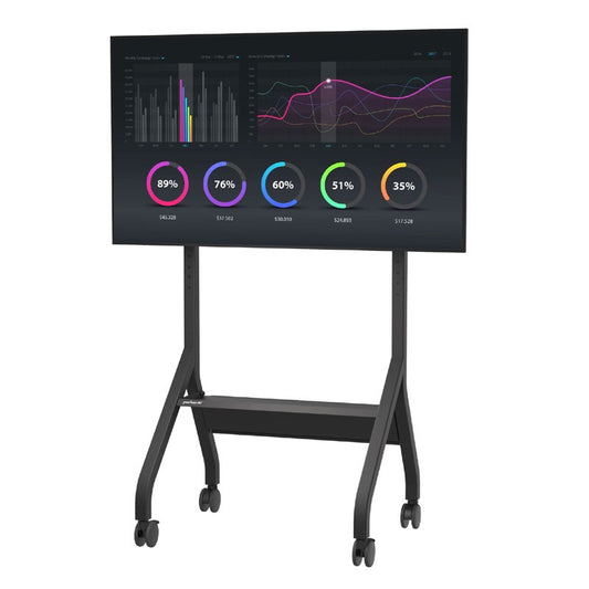 Peerless-AV SR898 SmartMount Flat Panel Cart — 55" to 110"+ Displays, 300 lb Capacity