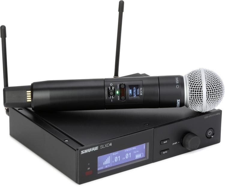 Shure SLXD24/SM58-G58 digital wireless system — SLXD2/SM58 handheld with SLXD4 receiver