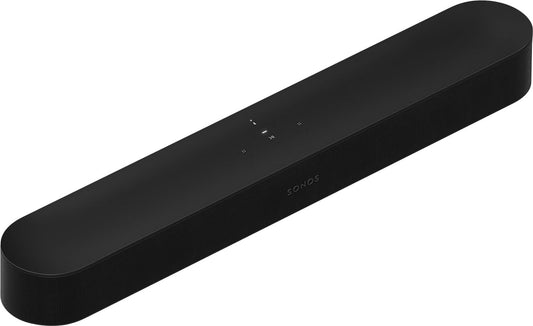 Sonos Beam Gen 2 compact soundbar — Black, top angled view