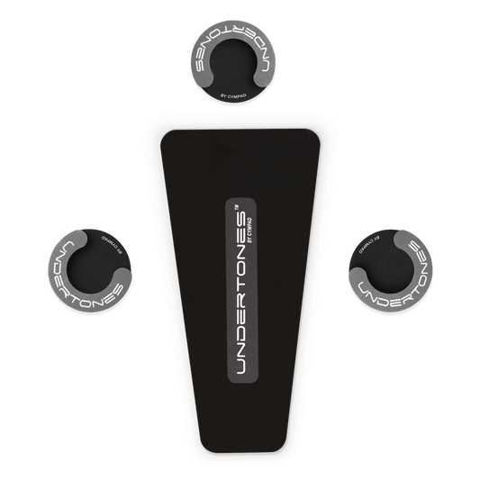 Cympad Undertones hi-hat leg pads (x3) with hi-hat pedal pad