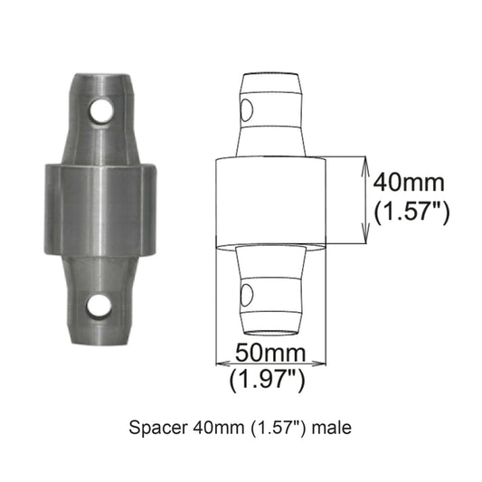 Pro X XT-SPMM40 2 TRUSS SPACER MALE to MALE 40mm 16