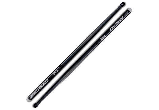 Pair of Ahead M2 drumsticks in black