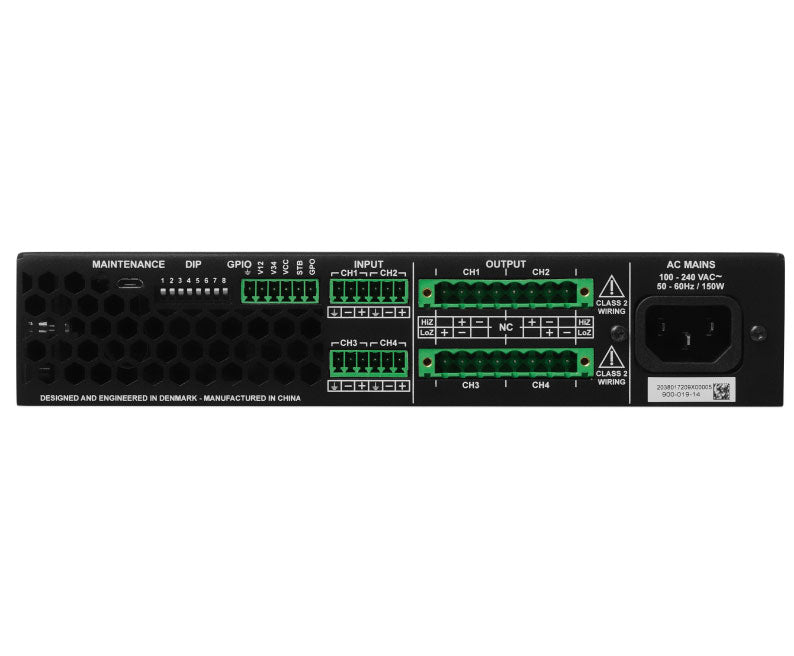 Blaze Audio PowerZone 504 — rear panel