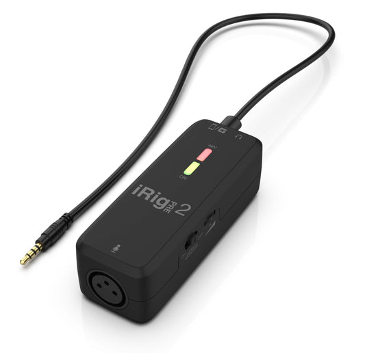 iRig Pre 2 Microphone Preamp For Smartphones Tablets And