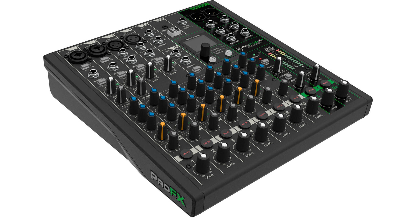Mackie Profx10 V3+ Mixer With Fx And Bluetooth