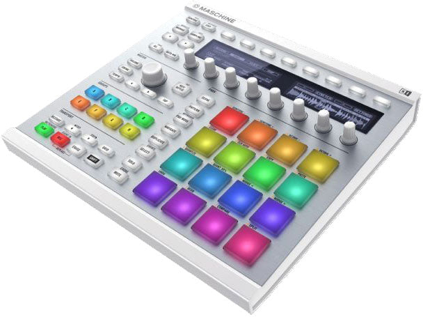 Native Instruments Maschine MK2 white controller with 16 colour pads