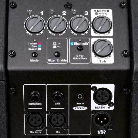 Yorkville Sound YXL Tower10 — mixer control panel