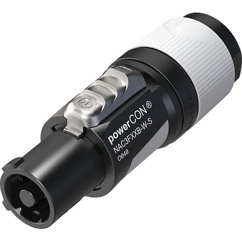 Neutrik NAC3FXXB-W-S powerCON Lockable Power Connector (Gray)