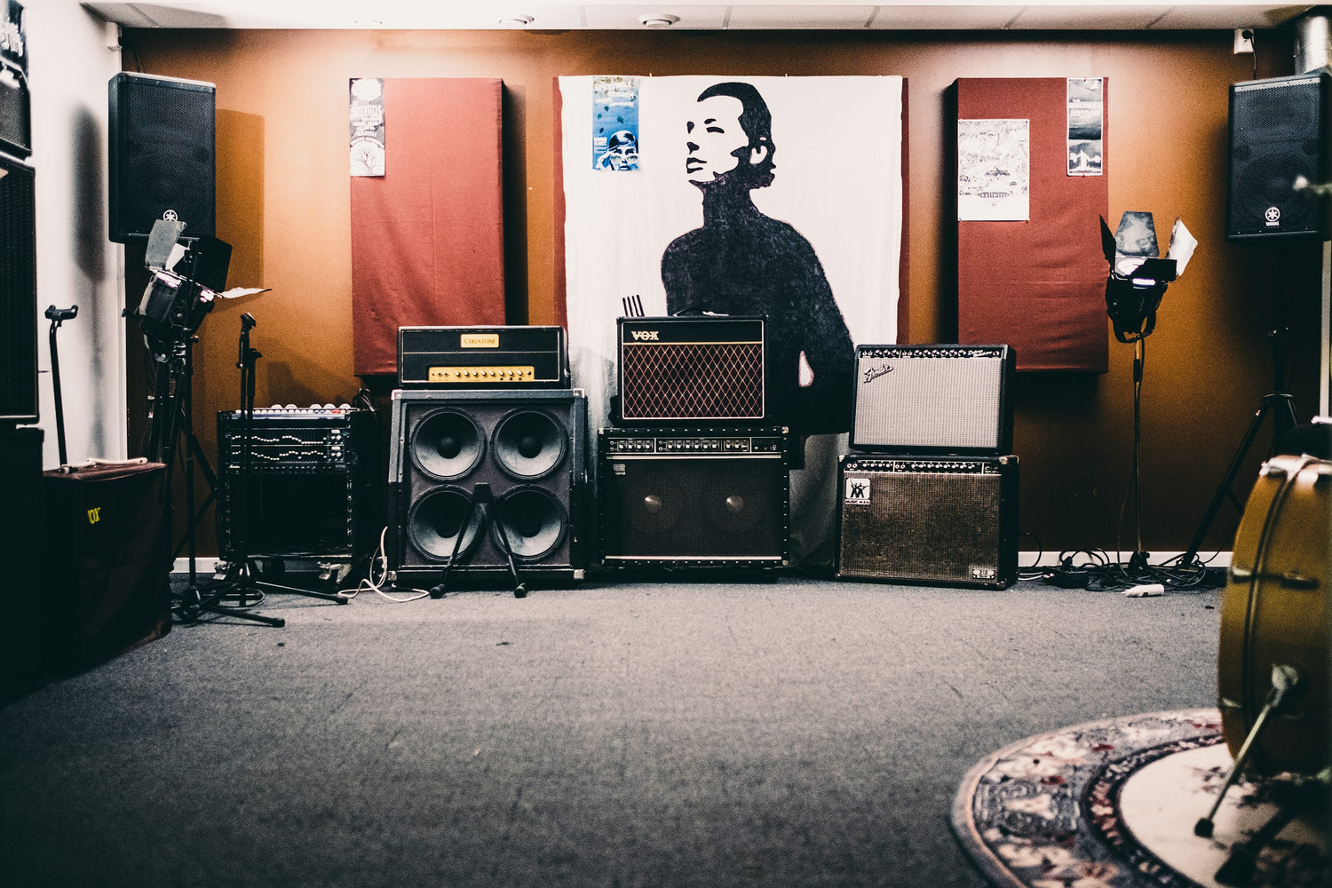 PA speakers and backline gear — LAMIGA rental