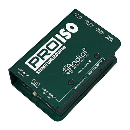 Radial Pro-Iso stereo +4dB to -10dB line isolator